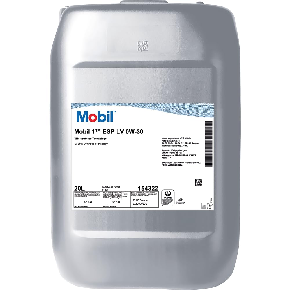 Mobil 1 ESP LV 0W-30, 20L Pail von Mobil