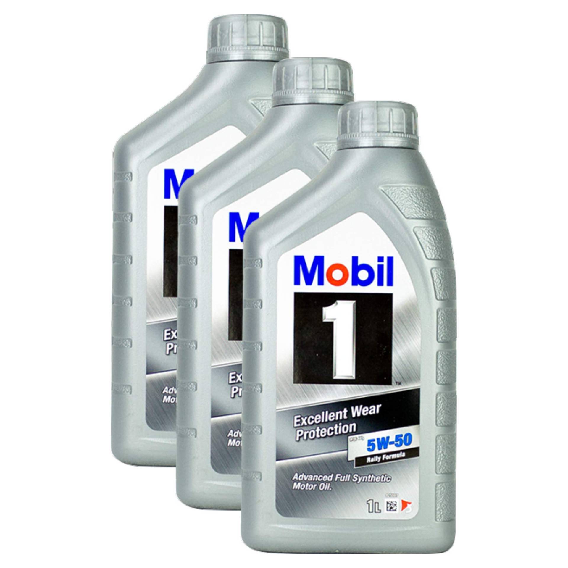 3L 3 Liter Mobil 1 FS X1 5W-50 RALLY FORMULA Motoröl Öl PORSCHE A40 MB 229.3 von Mobil