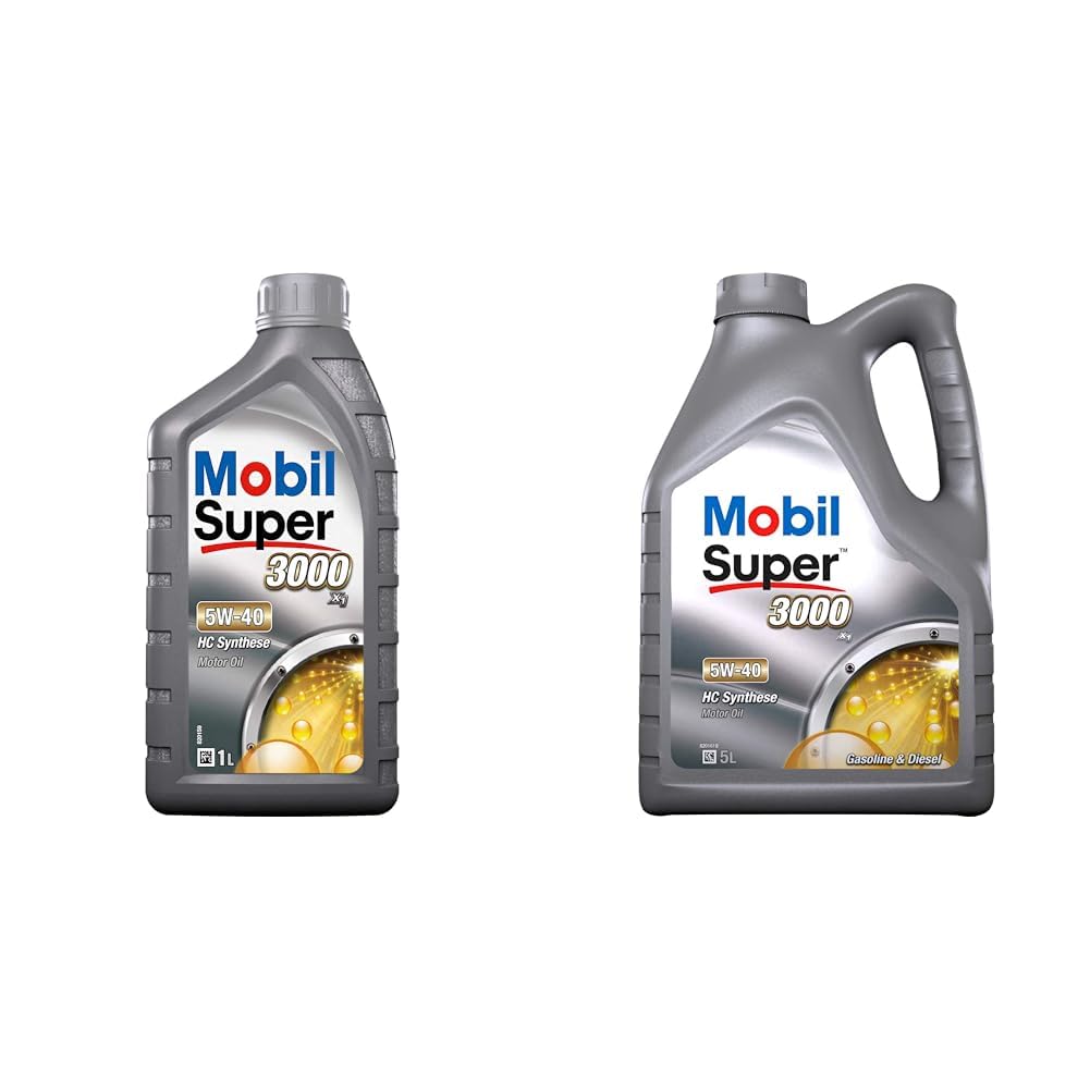 Mobil Super 3000 X1 5W-40, 1L + Mobil Super 3000 X1 5W-40, 5L von Mobil