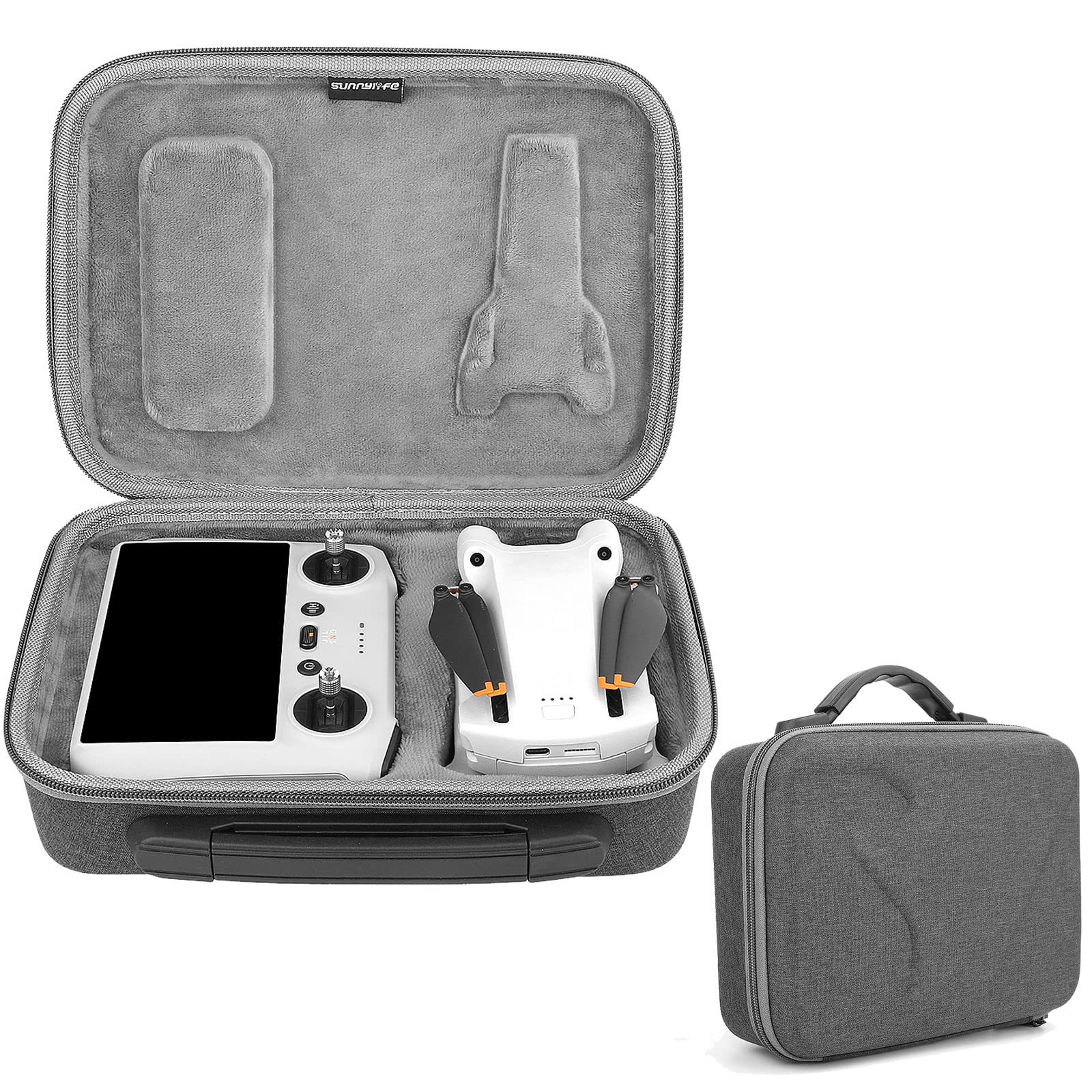 Schutztasche Tragetasche für DJI RC/RC-N1/Mini 3 Pro/Fernbedienung Zubehör Tragbare Aufbewahrungstasche Tragetasche Tasche Tragbare Schutzhülle Aufbewahrungsbox Transportbox (für RC und Mini 3 Pro) von Mocoli