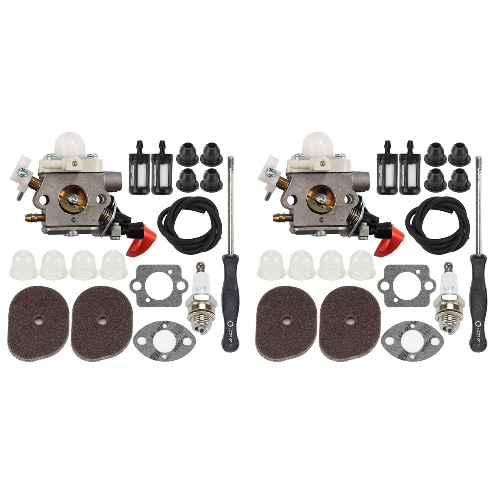 Mocturnity 2X C1M-S267A FS56RC Vergaser Satz für FS40 FS50 FS56 FS70 FC56 FC70 HT56 KN56 KM56 Trimmer von Mocturnity