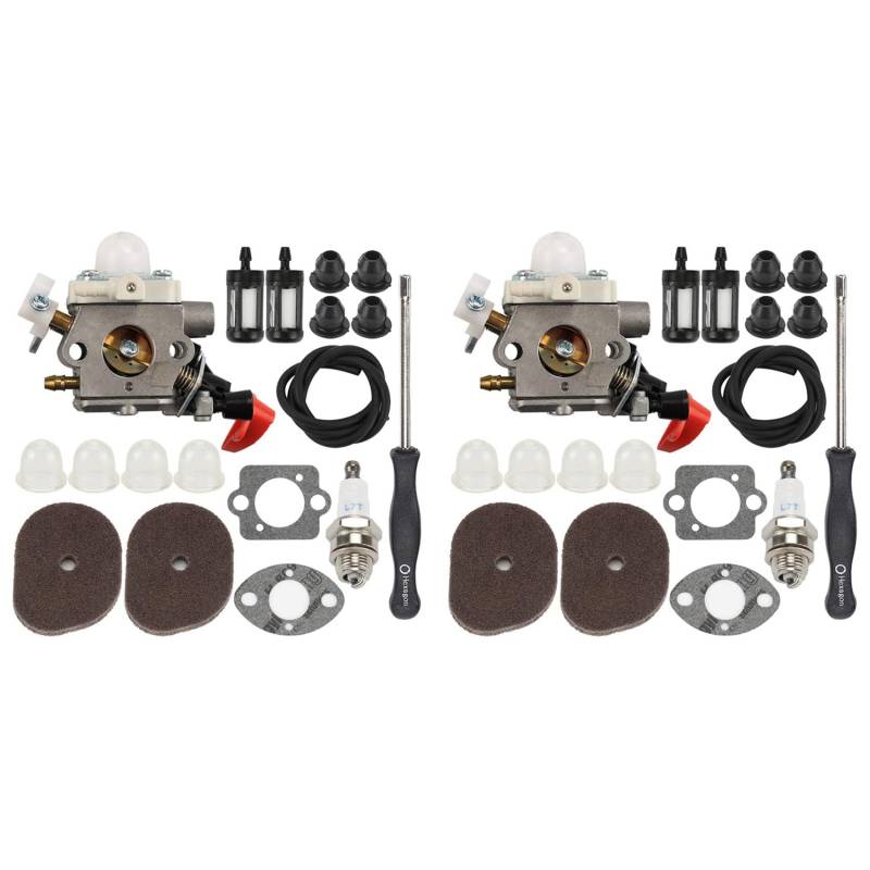 Mocturnity 2X C1M-S267A FS56RC Vergaser Satz für FS40 FS50 FS56 FS70 FC56 FC70 HT56 KN56 KM56 Trimmer von Mocturnity