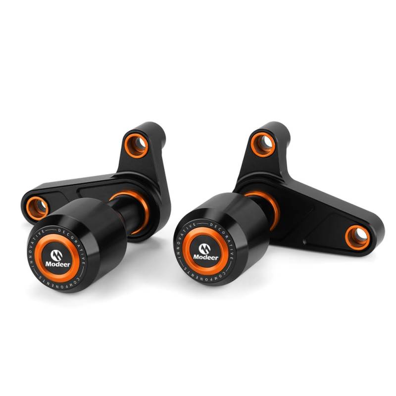 Modeer Motorrad Sturzpads Kompatibel mit K.T.M DUKE 790 / DUKE 890 2018-2023 Rahmen Slider Sturzschutz 790 duke duke 890 zubehör (Modeer-orange) von Modeer