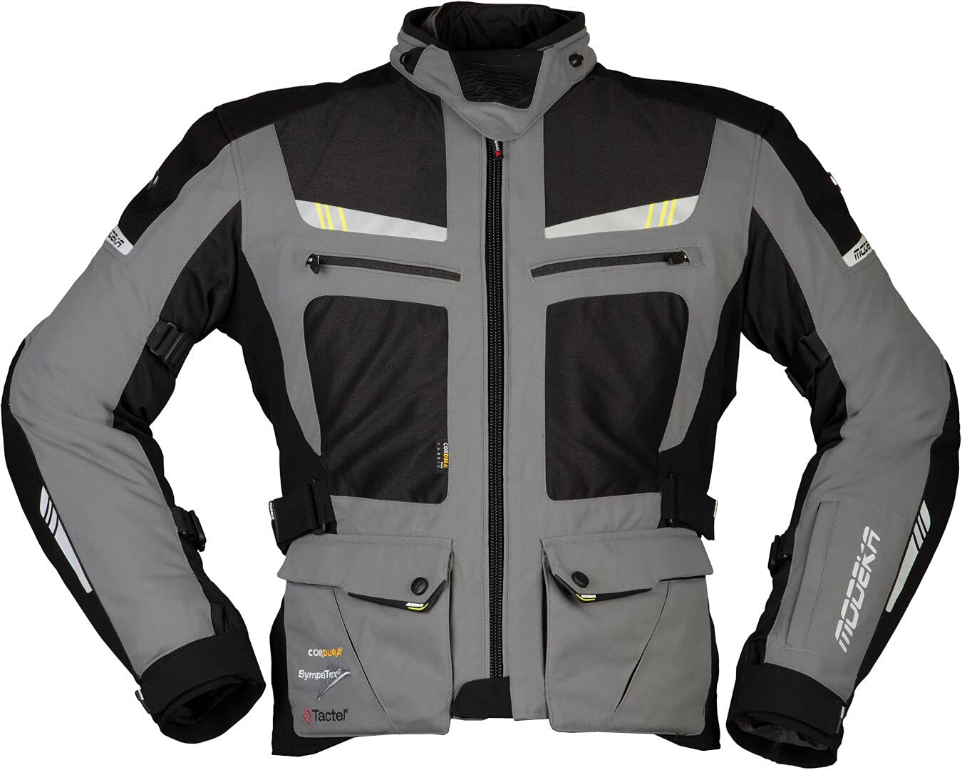 Modeka AFT Air Motorrad Textiljacke, grau/schwarz, M von Modeka