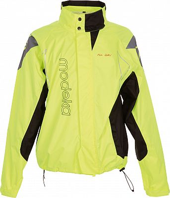 Modeka AX-Dry, Regenjacke - Schwarz/Neon-Gelb - XS von Modeka