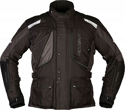 Modeka Aeris, Textiljacke - Schwarz/Dunkelgrau - 5XL von Modeka