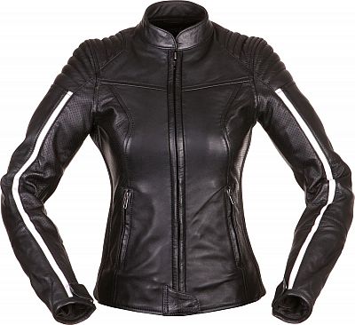 Modeka Alva, Lederjacke Damen - Schwarz/Weiß - 38 von Modeka