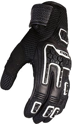 Modeka Dracon, Handschuhe - Schwarz/Weiß - 10 von Modeka