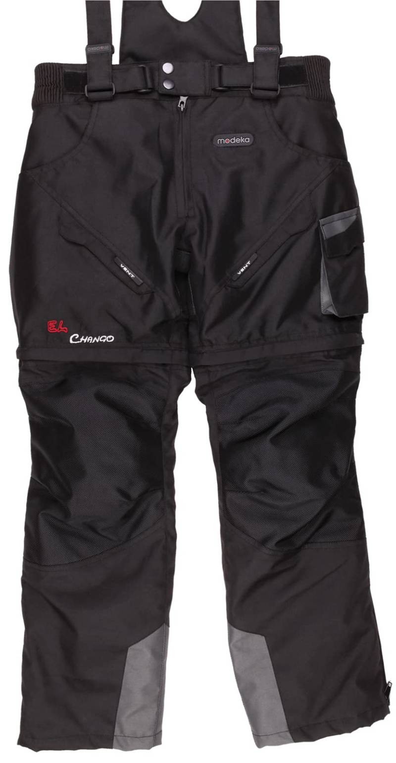 Modeka El Chango Kinder Textilhose, schwarz, 140 von Modeka