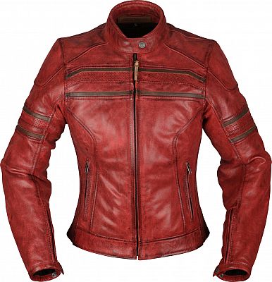 Modeka Iona, Lederjacke Damen - Rot - 36 von Modeka