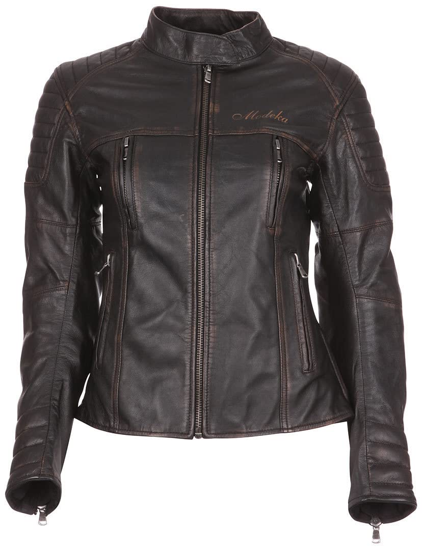 Modeka Kalea Damen Lederjacke (Black,48) von Modeka