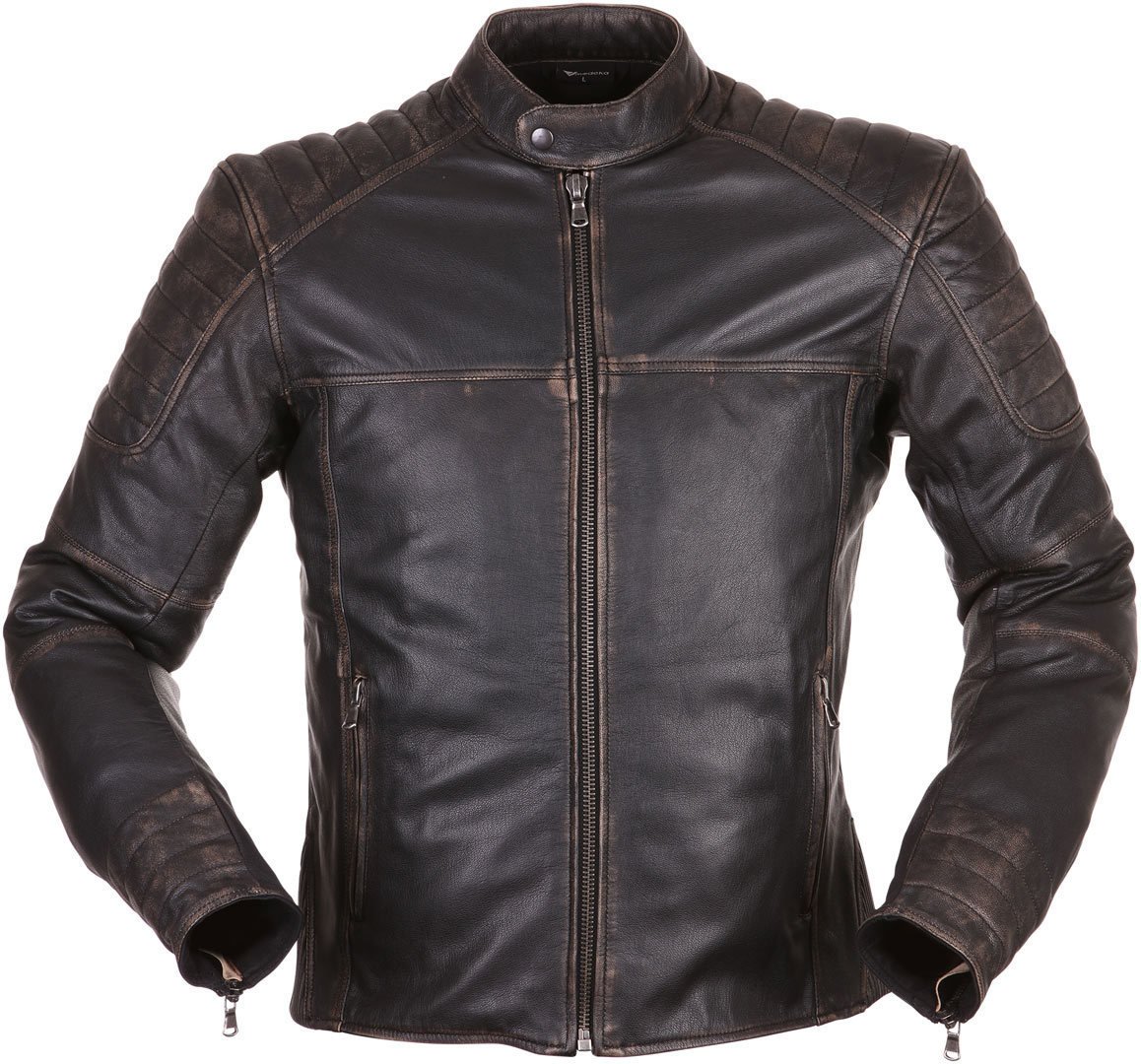 Modeka Kaleo Motorrad Lederjacke (Dark Brown,L) von Modeka