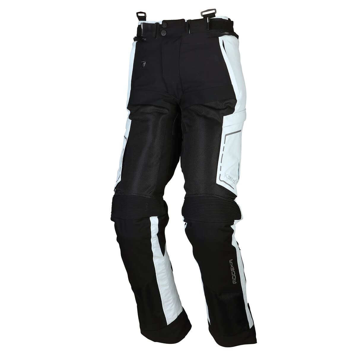 Modeka Khao Air Motorrad Textilhose, schwarz/hellgrau, L von Modeka