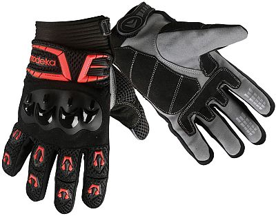 Modeka MX Top, Handschuhe - Schwarz/Rot - 6 von Modeka