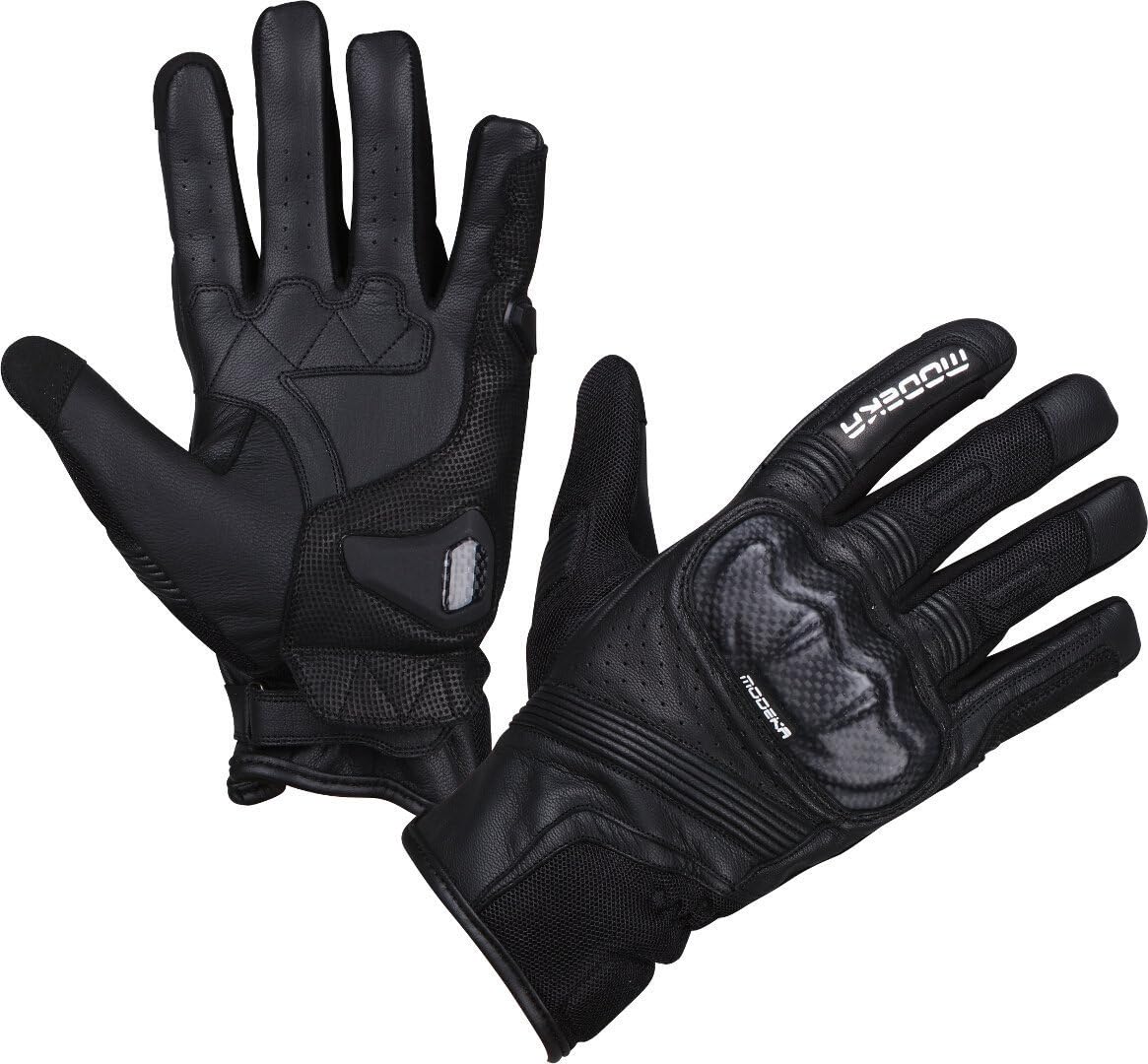 Modeka Miako Air Motorrad Handschuhe, schwarz, 10 von Modeka