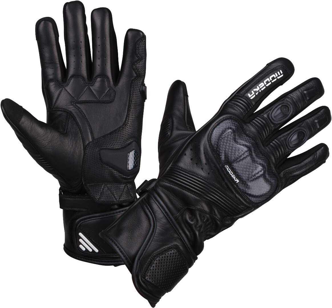 Modeka Miako Motorrad Handschuhe, schwarz, 10 von Modeka