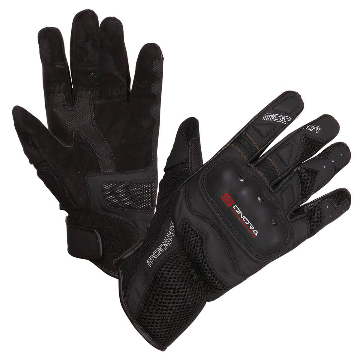 Modeka Motorrad Handschuhe Sonora Sommer, schwarz/rot, K9 von Modeka