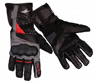 Modeka Panamericana, Handschuhe wasserdicht Damen - Schwarz/Rot - XS von Modeka