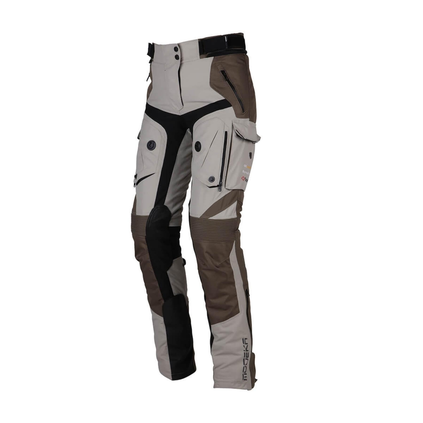 Modeka Panamericana 2 Damen Motorrad Textilhose, Khaki, 40 von Modeka