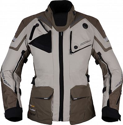 Modeka Panamericana II, Textiljacke wasserdicht Damen - Beige/Braun - 38 von Modeka