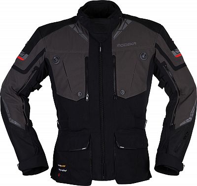 Modeka Panamericana II, Textiljacke wasserdicht - Schwarz/Dunkelgrau - 4XL von Modeka