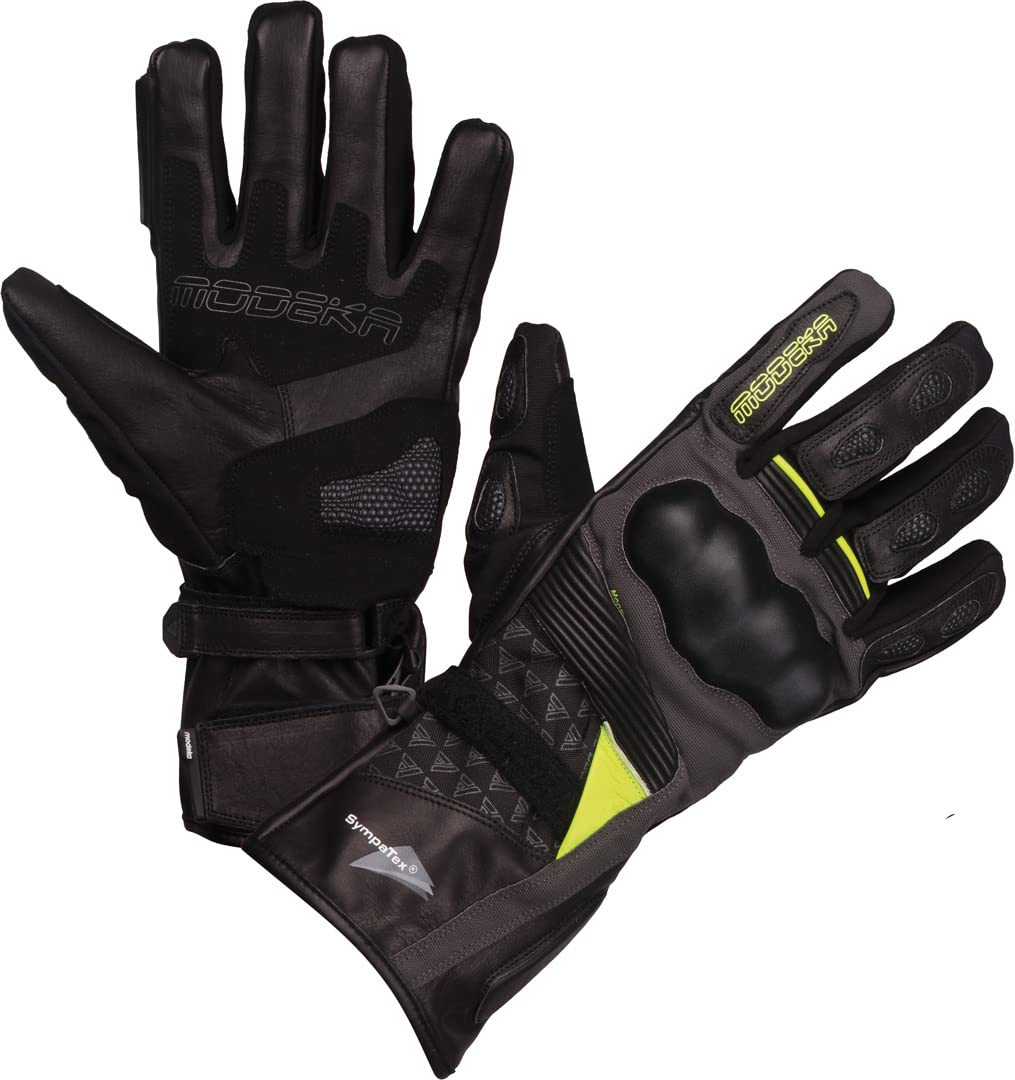 Modeka Panamericana Motorradhandschuhe (Black/Neon,8) von Modeka