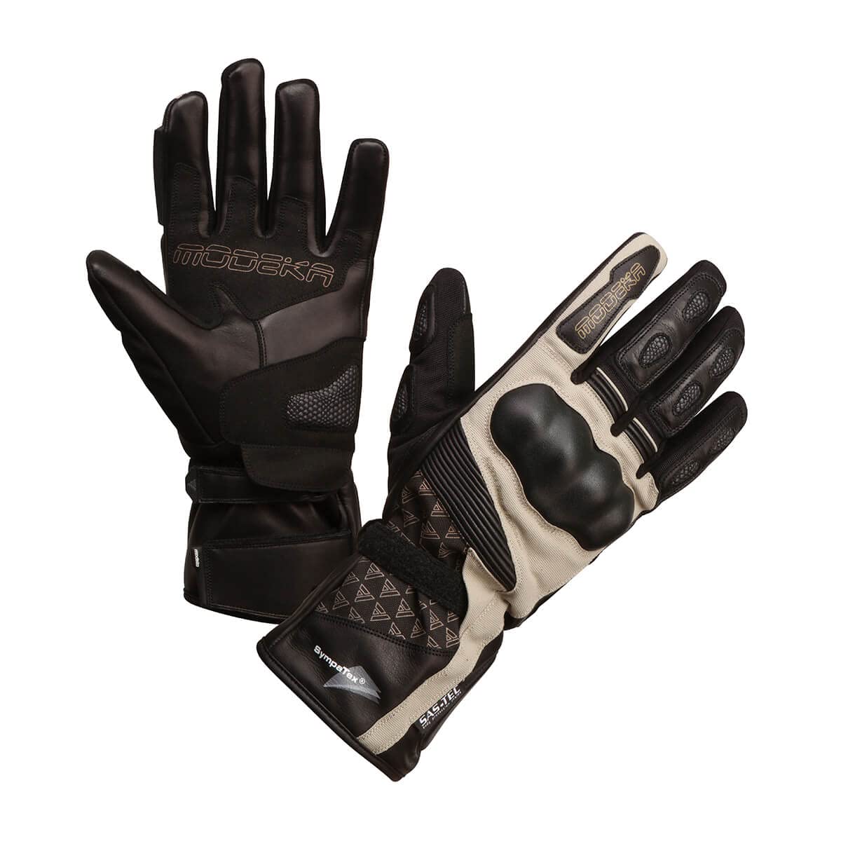 Modeka Panamericana Motorradhandschuhe, schwarz/Sand, 9 von Modeka