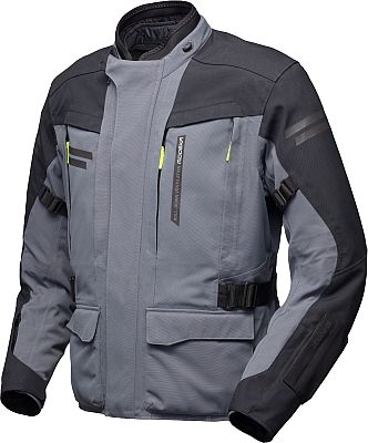 Modeka Paneo LT, Textiljacke wasserdicht - Grau/Schwarz - M von Modeka