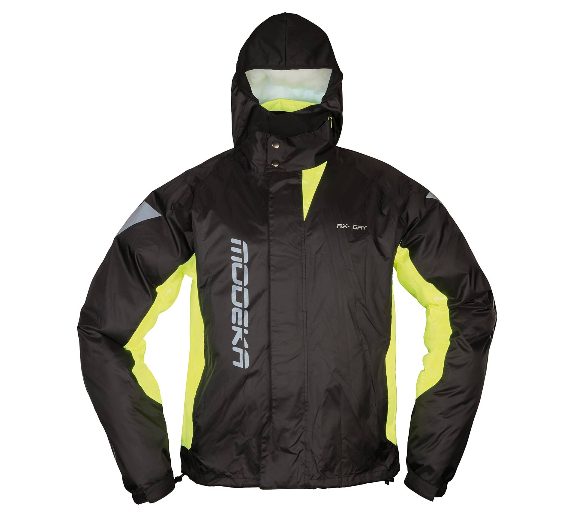 Modeka Regenjacke AX Dry II Motorradregenjacke mit Kapuze, 4XL von Modeka