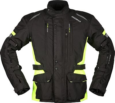 Modeka Striker II, Textiljacke - Schwarz/Neon-Gelb - XXL von Modeka