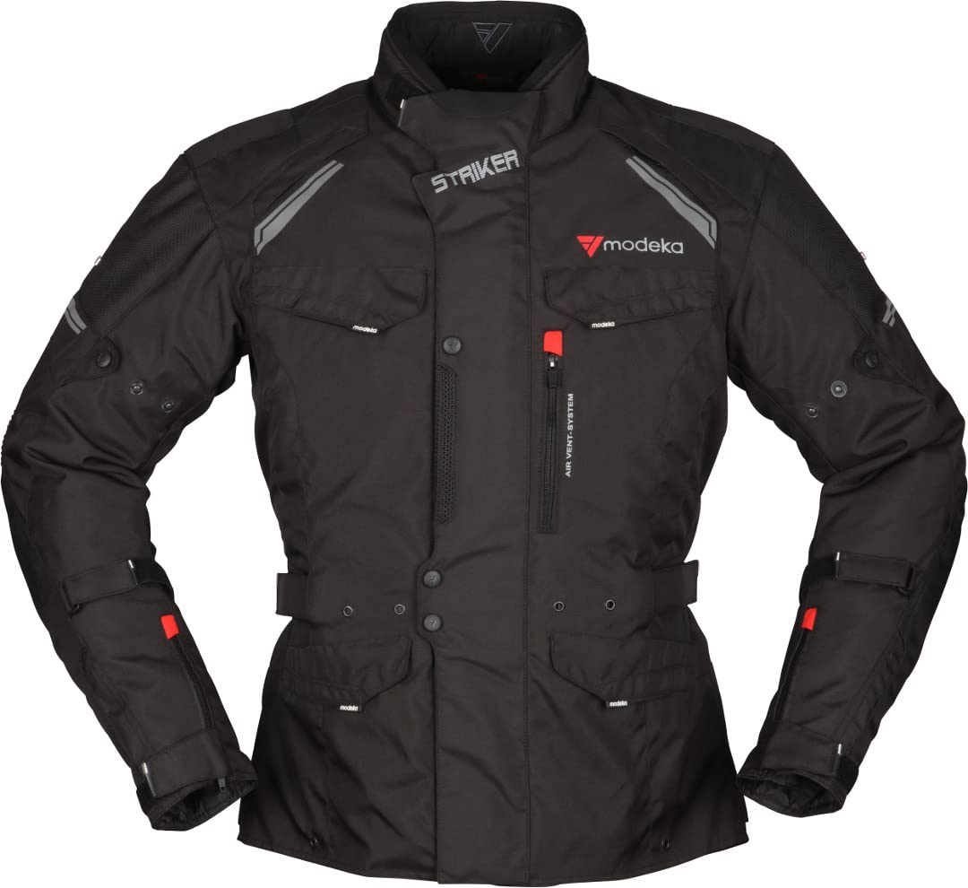 Modeka Striker II Motorrad Textiljacke (Black,4XL) von Modeka