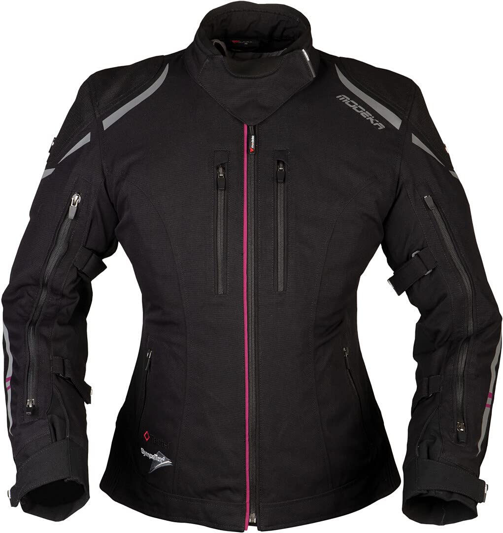 Modeka Takuya Damen Motorrad Textiljacke (Black,38) von Modeka