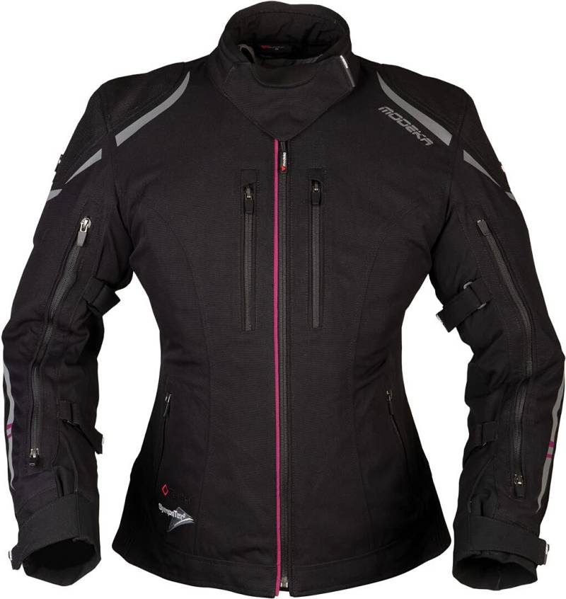 Modeka Takuya Damen Motorrad Textiljacke (Black,46) von Modeka