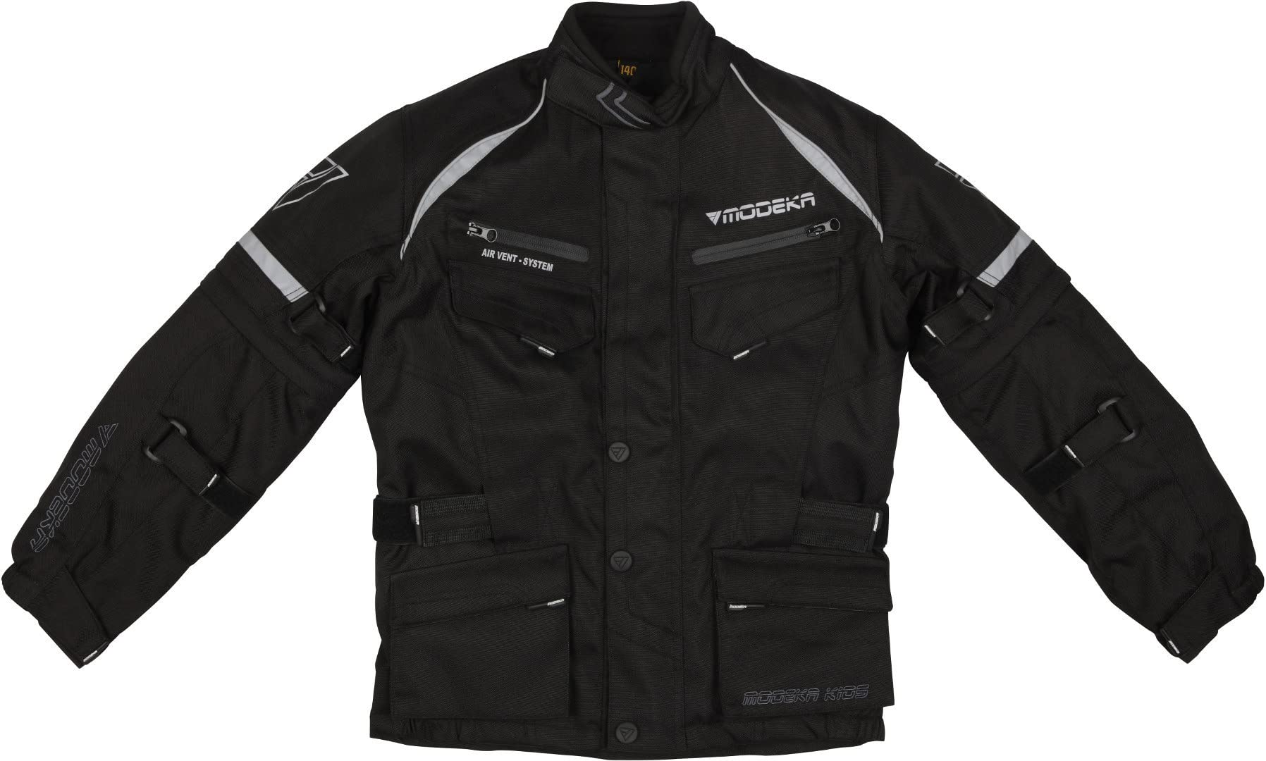 Modeka Tourex II Kinder Motorrad Textiljacke Schwarz 164 von Modeka