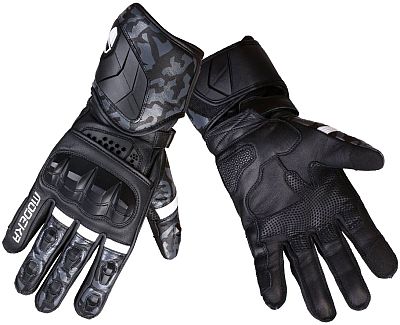 Modeka Valyant Pro, Handschuhe - Schwarz/Weiß - 10 von Modeka