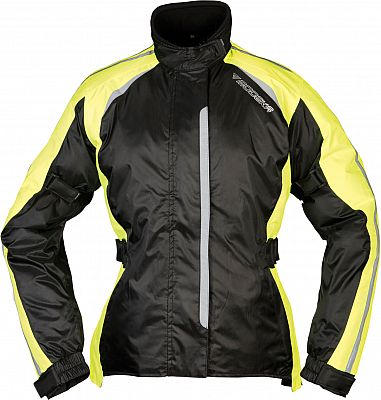 Modeka Viola Dry, Regenjacke wasserdicht Damen - Schwarz/Neon-Gelb - 38 von Modeka