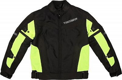 Modeka X-Vent, Textiljacke Kinder - Schwarz/Neon-Gelb - 164 von Modeka