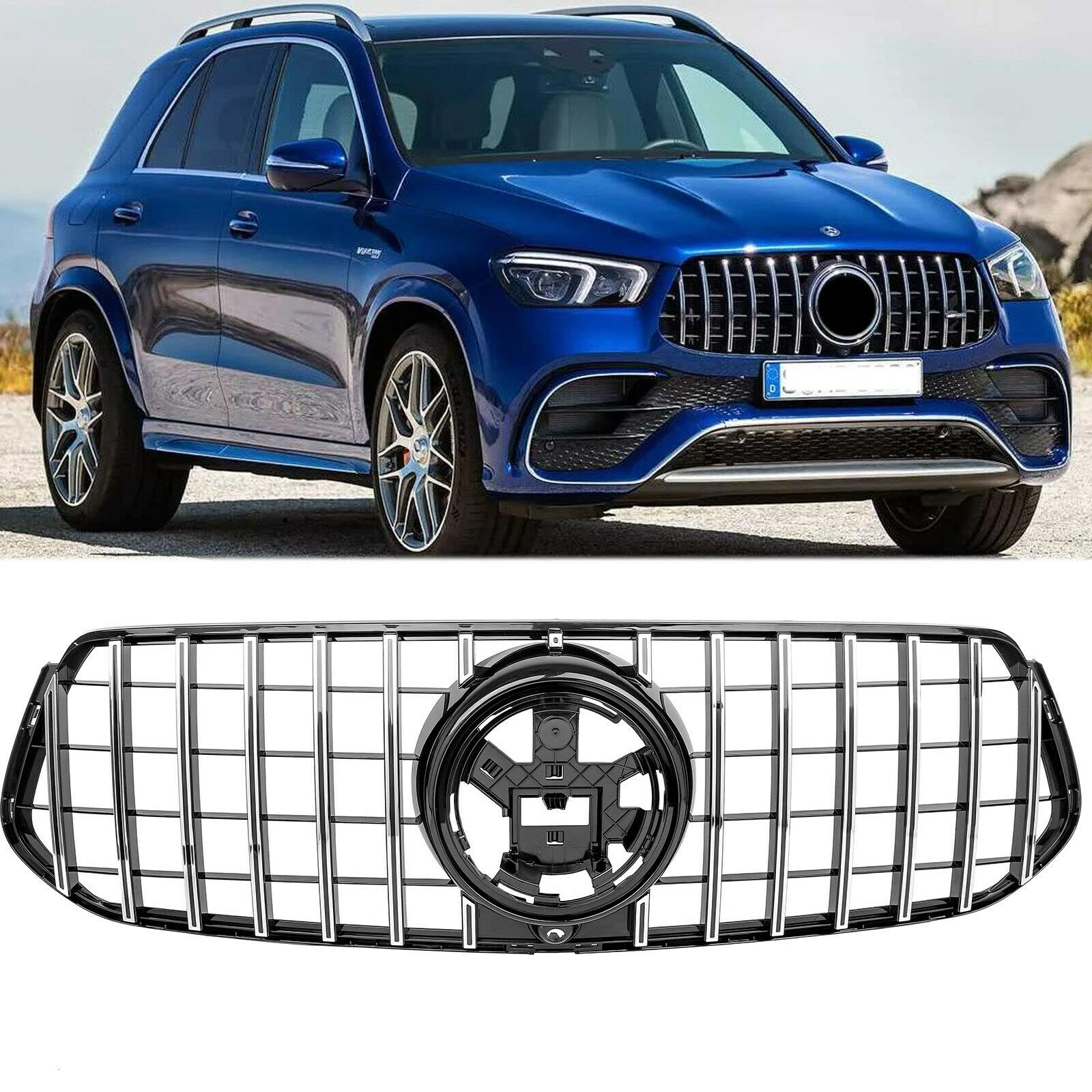 Calandra Kühlergrill Chrom für GLE AMG Coupe C167 W167 SUV 19+ von Modifycar