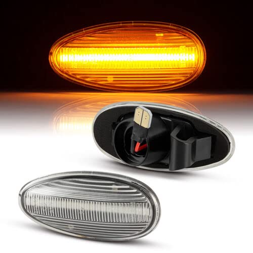 LED-Seitenblinker passend für Mitsubishi ECLIPSE | D30 | 1995-2000 Signallicht Canbus SMD Deckenleuchte transparent von Modifycar