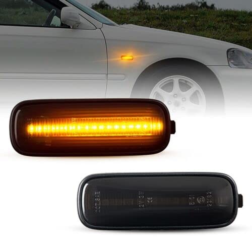 Modifycar LED Seitenblinker passend für Honda Civic | EJ9 + EK1 + EK2 + EK3 + EK4 | 1995-2002 Signallicht Canbus SMD Deckenleuchte rauchgrau von Modifycar