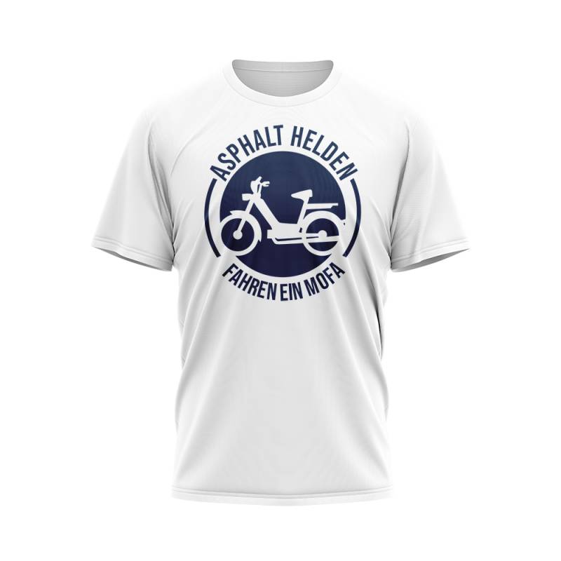 Asphalt Helden fahren ein Mofa Logo T-Shirt von Mofalegends