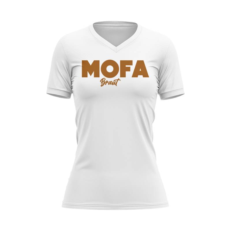 Damen T-Shirt mit Druck "MOFA Braut" von Mofalegends