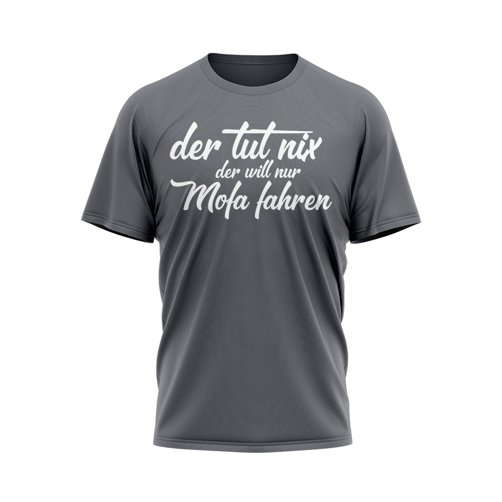 Der tut nix der will nur Mofa fahren Logo T-Shirt von Mofalegends