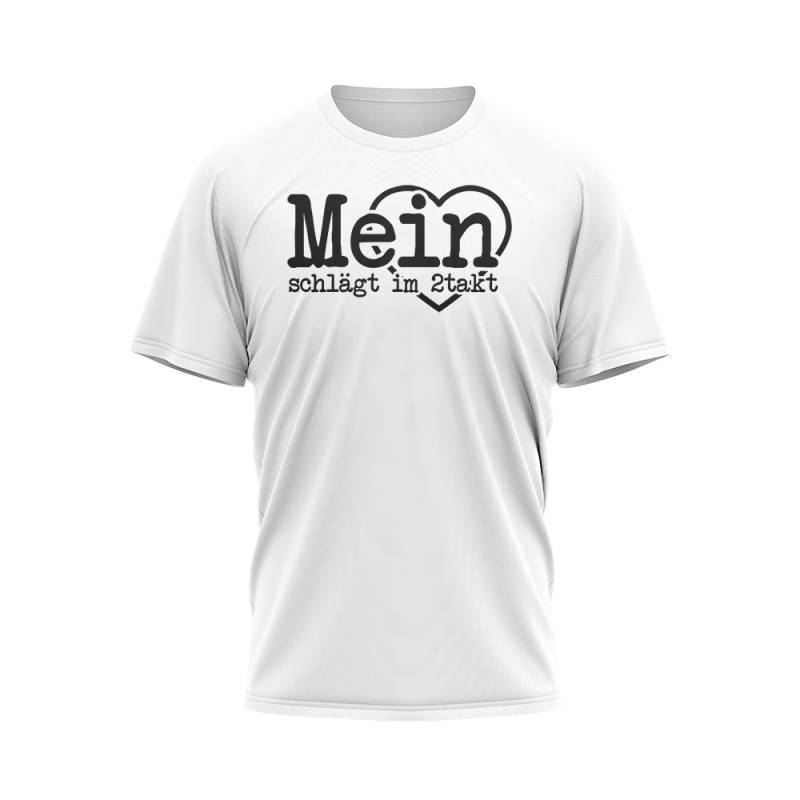 Mein Herz schlägt im 2takt Logo T-Shirt von Mofalegends