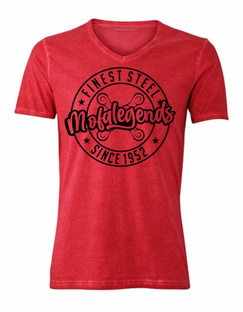 Mofa Legends Classic Vintage T-Shirt Chili Red von Mofalegends