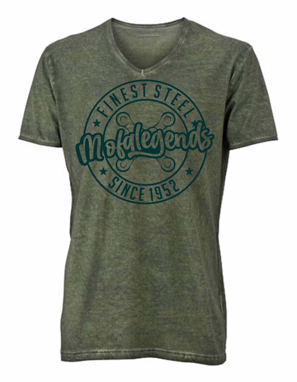 Mofa Legends Vintage Classic T-Shirt Dusty Olive von Mofalegends