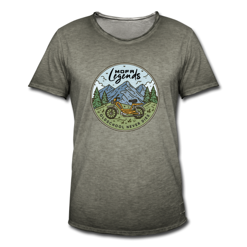 Mofa Legends Vintage T-Shirt Khaki Grün von Mofalegends