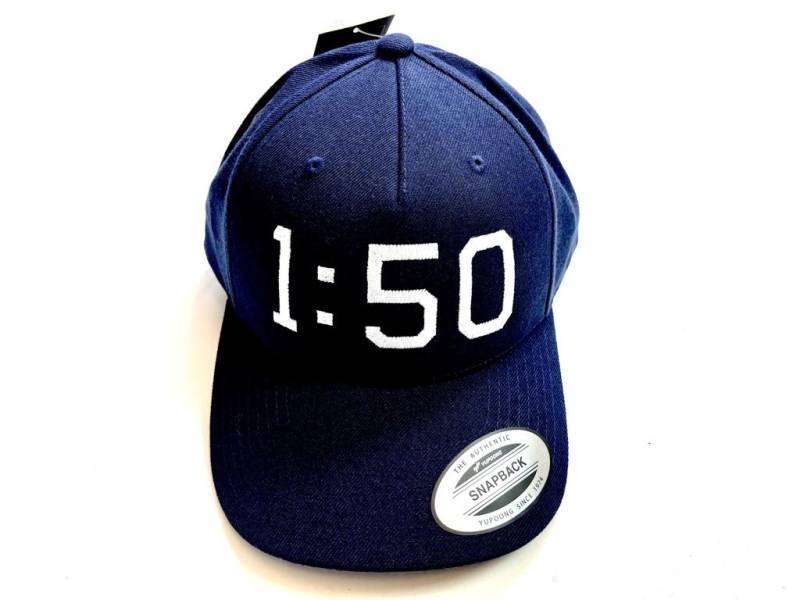 Original SNAPBACK Baseball Cap navy blue mit besticktem 1:50 Logo von Mofalegends