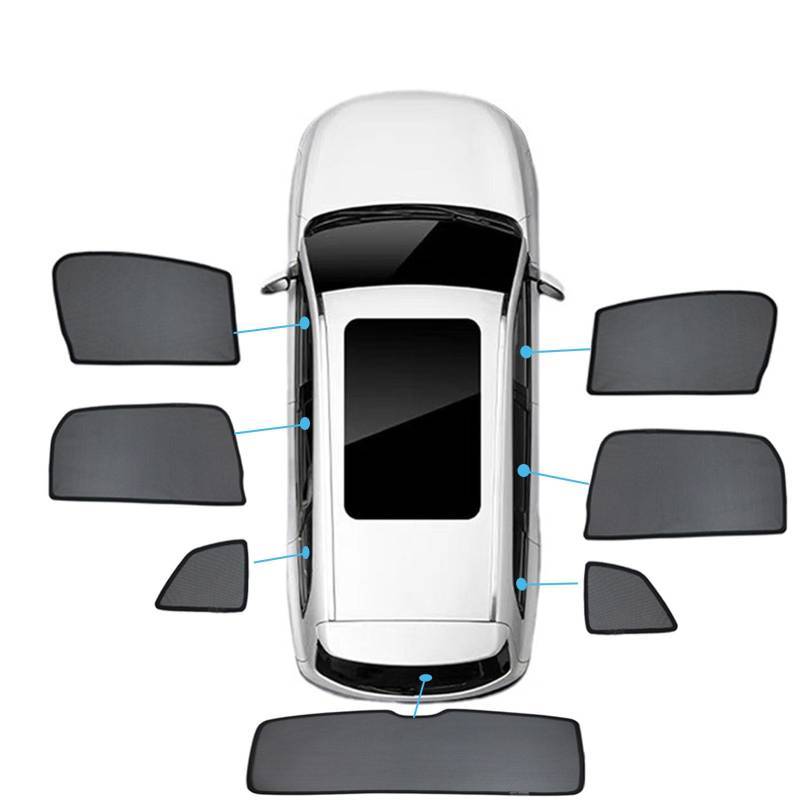 für Audi Q2 GA 2017-2023 Auto Sonnenschutz Vorhang Fenster Vorhang Magnetisch,Gardinen Seitenscheibe für UV-Schutz, Verdunkelung,Seitenscheibe Atmungsaktives Staubschutz Sonnenblende ZubehöR von Mohialet