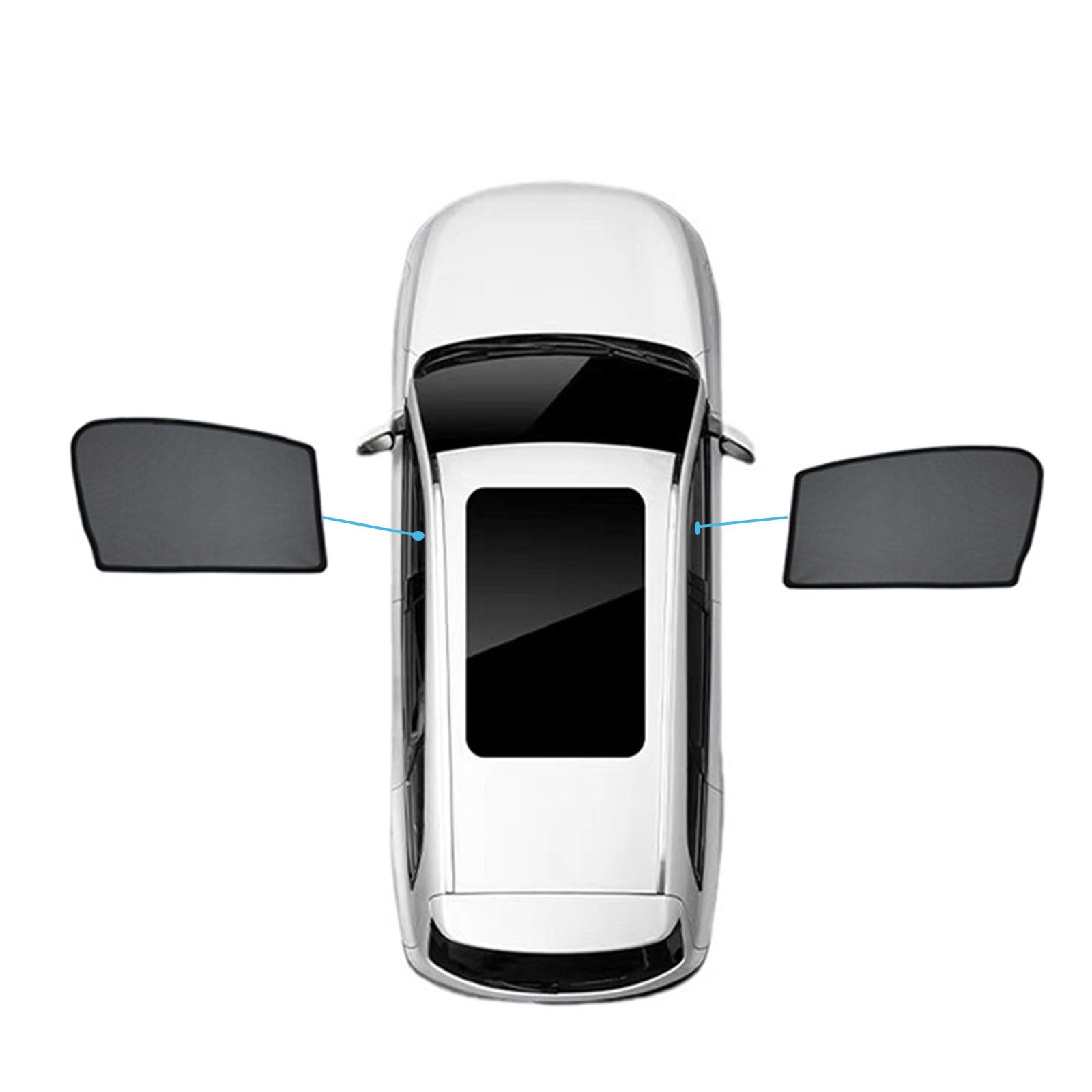 für Peugeot 408 2014-2021 Auto Sonnenschutz Vorhang Fenster Vorhang Magnetisch,Gardinen Seitenscheibe für UV-Schutz, Verdunkelung,Seitenscheibe Atmungsaktives Staubschutz Sonnenblende ZubehöR von Mohialet